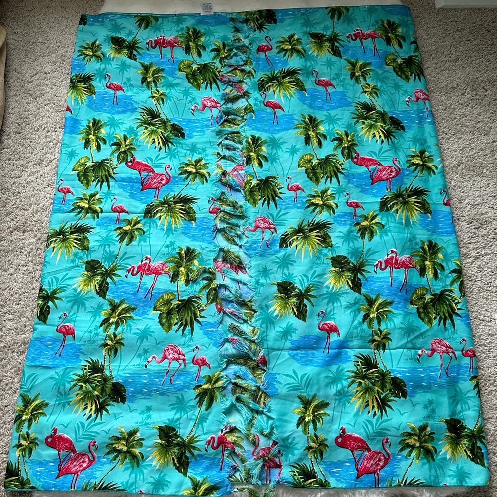 Rima Tropical Flamingo Print Pareo Wraps Sarong-100% Terivoile
